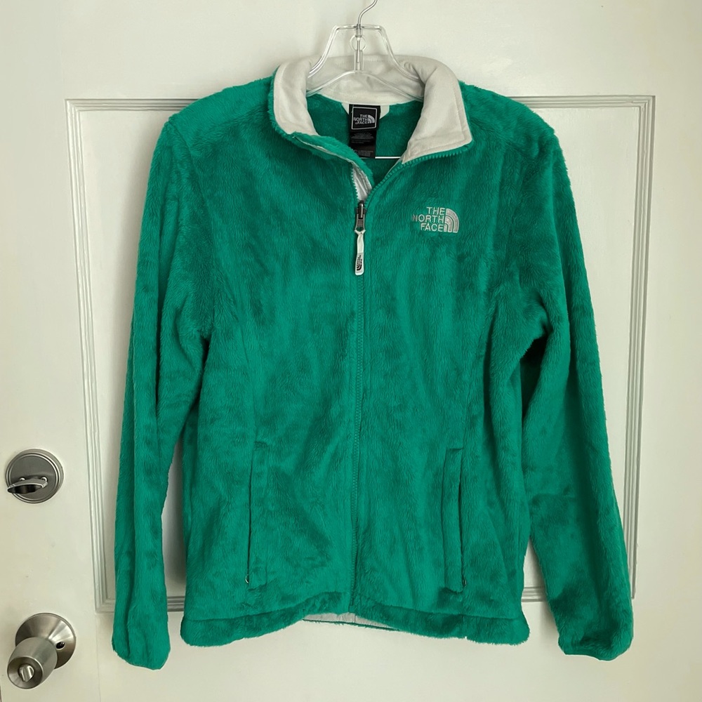 GREEN FUZZY NORTH FACE!